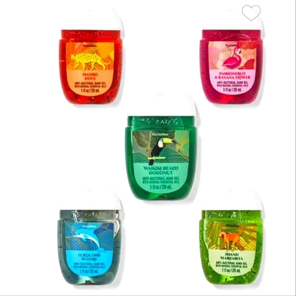 ISLAND R&R POCKETBAC HAND SANITIZERS 5-PACK BY BATH & BODY WORKS